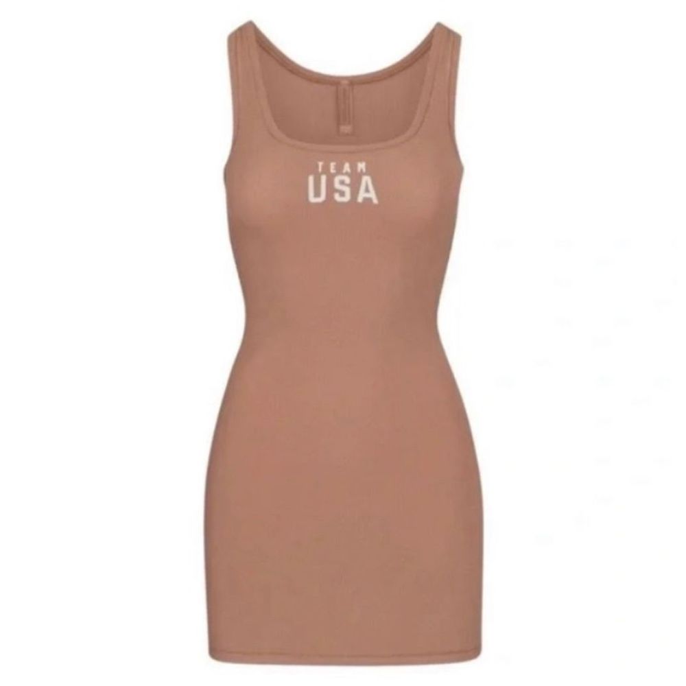 SKIMS Olympic Tank Dress Limited Edition Sienna Size L